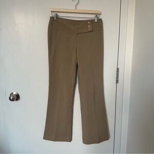 Vintage Low-rise Bootcut Button Waist Trouser Pants
